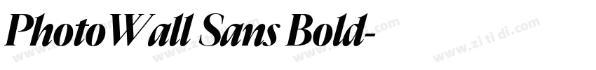 PhotoWall Sans Bold字体转换 PhotoWall Sans Bold字体转换